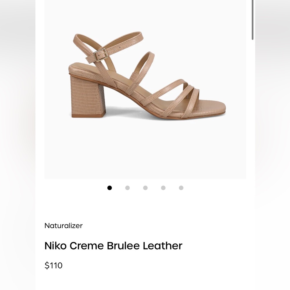 Naturalizer block nude heel